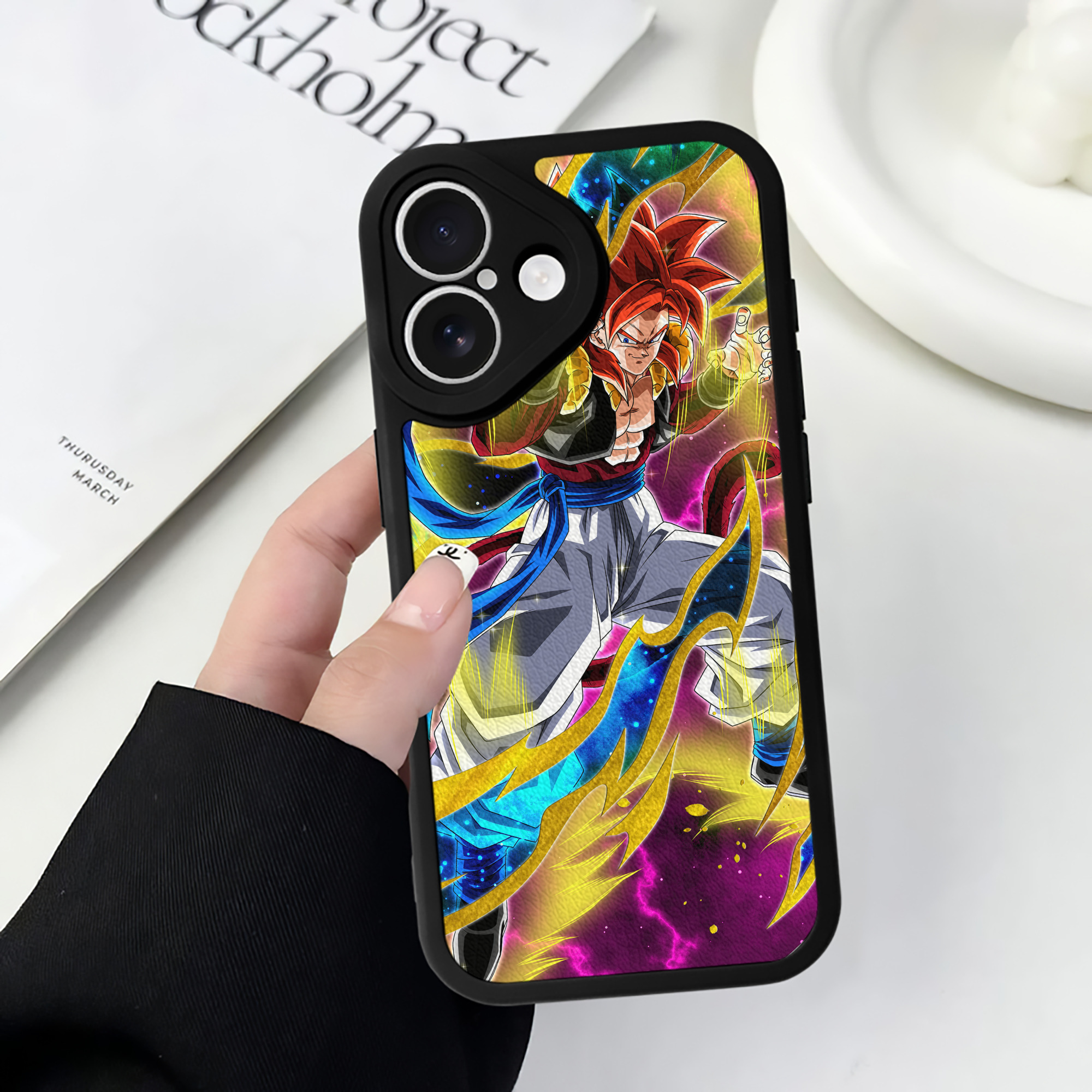（画像用） ドラゴンボール DRAGON BALL 【iPhone 16シリーズ対応】シリコンスマホケース（レザー調） 材質：シリコン
